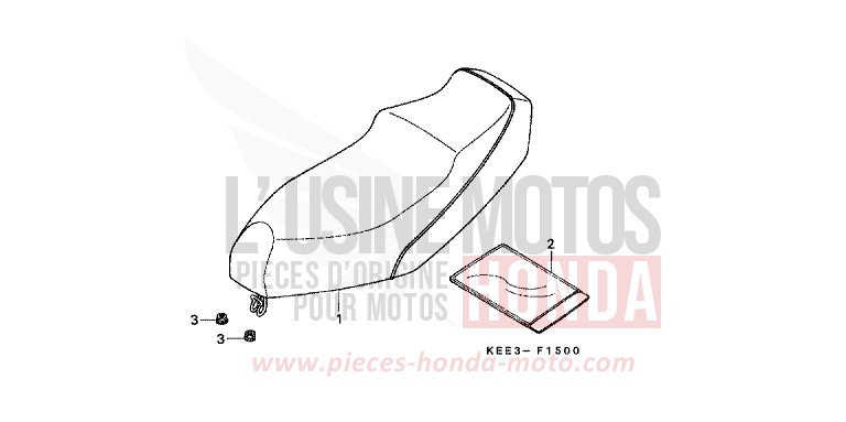 SITZ von CB1300 Super Bold'or ABS CYCLON BLUE METALLIC (PB221) von 1998